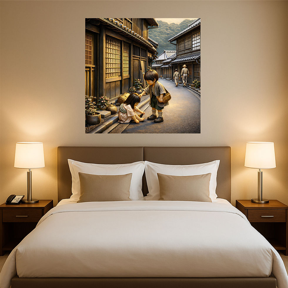 Thumbnail: Quiet Alley Metal Wall Art | Arven Studio