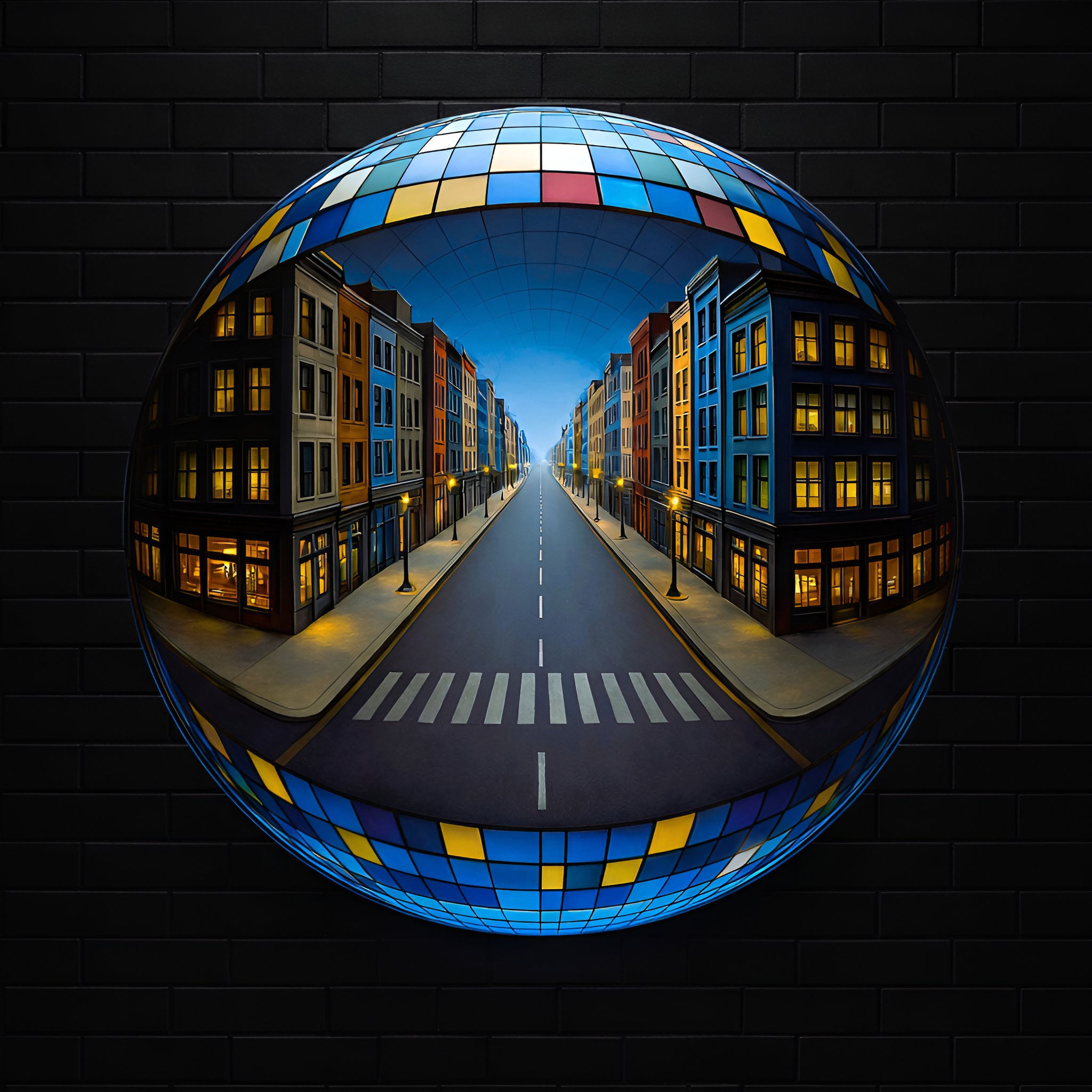 Urban Sphere Metal Wall Art | Arven Studio