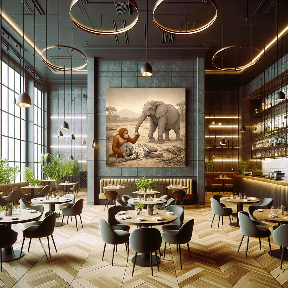 Thumbnail: Gentle Savannah Bond Metal Wall Art | Arven Studio