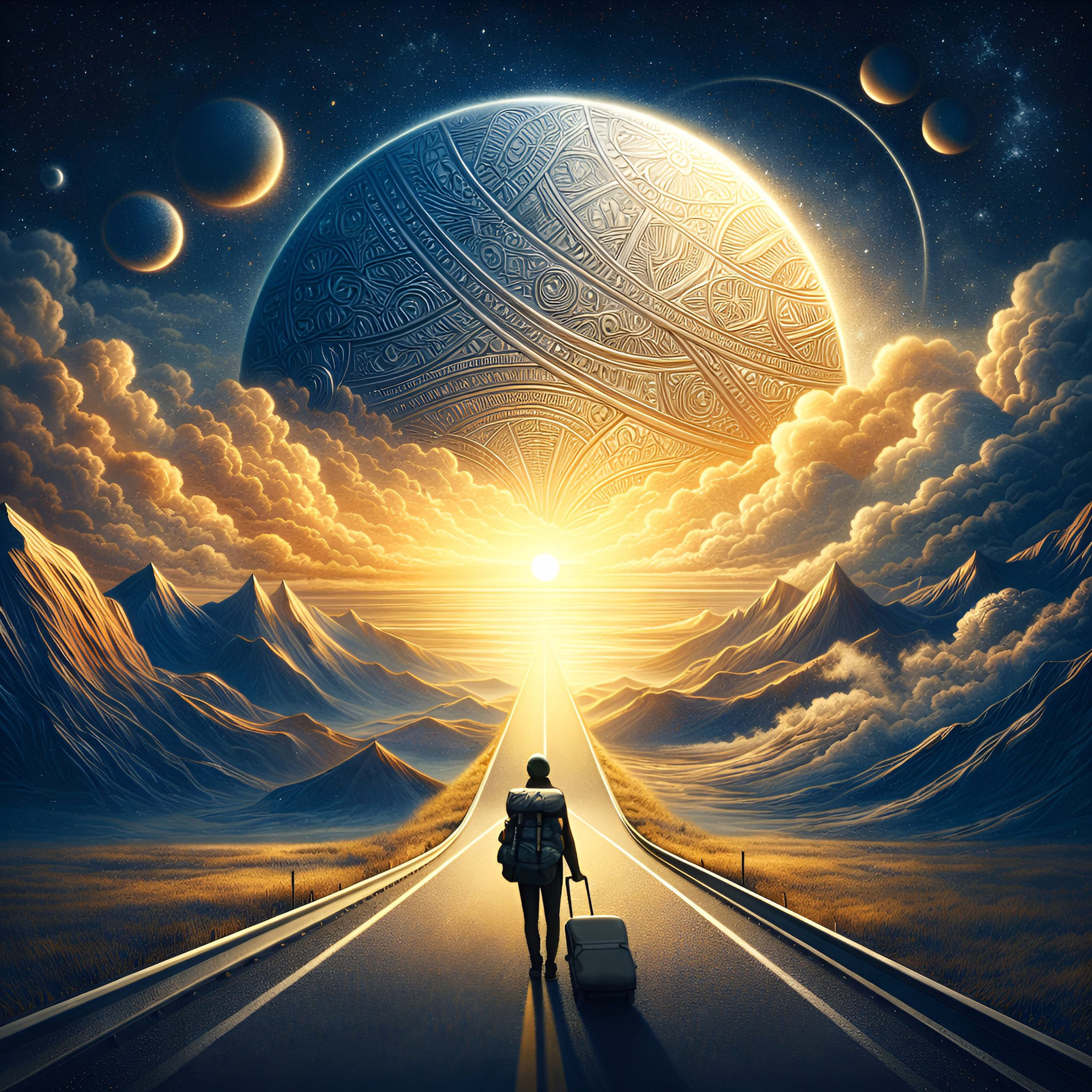 Celestial Passage Horizon Metal Wall Art | Arven Studio