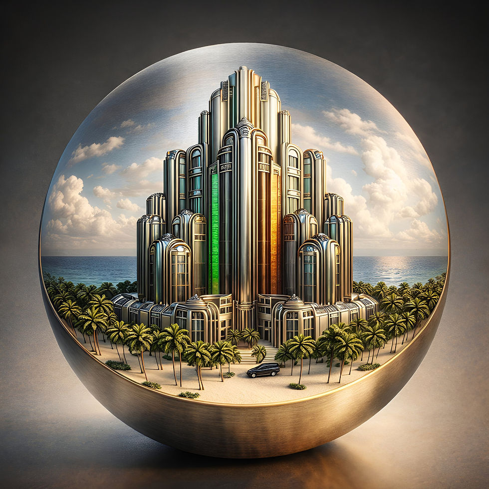 Thumbnail: Coastal Spire aluminium dibond wall art 60x60 cm metal print