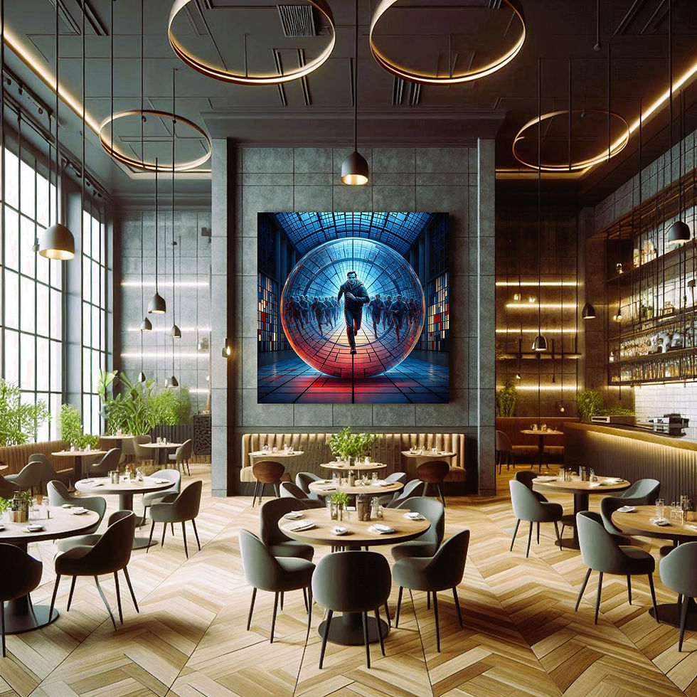 Thumbnail: Velocity Sphere Metal Wall Art | Arven Studio