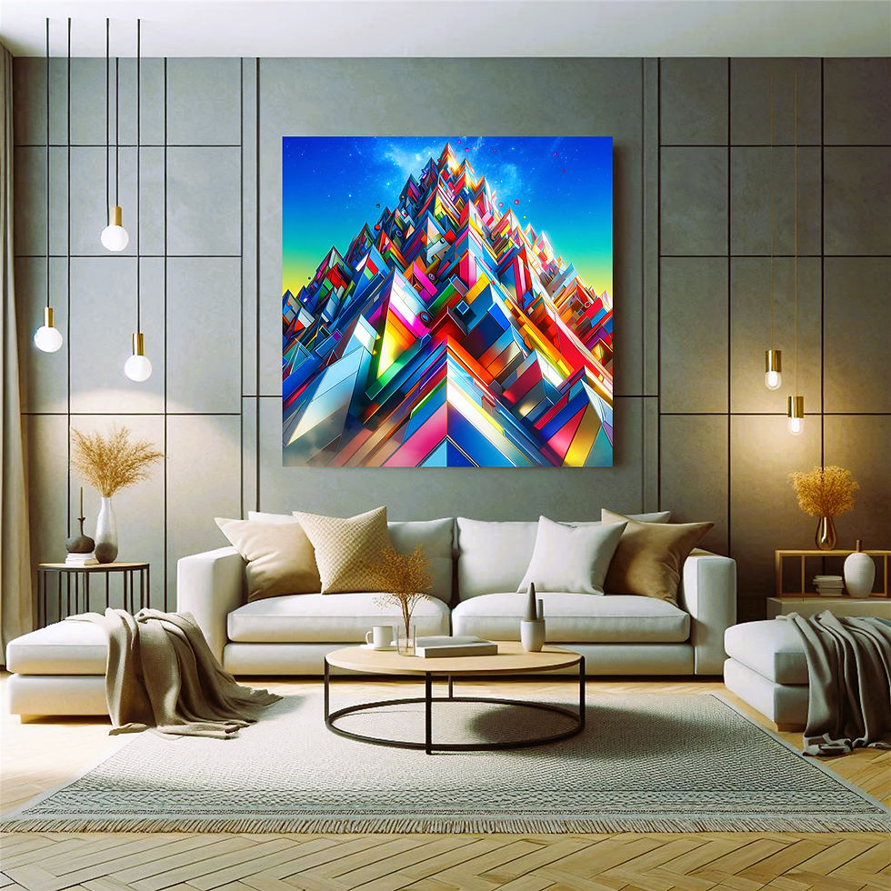 Thumbnail: Prism Apex Metal Wall Art | Arven Studio