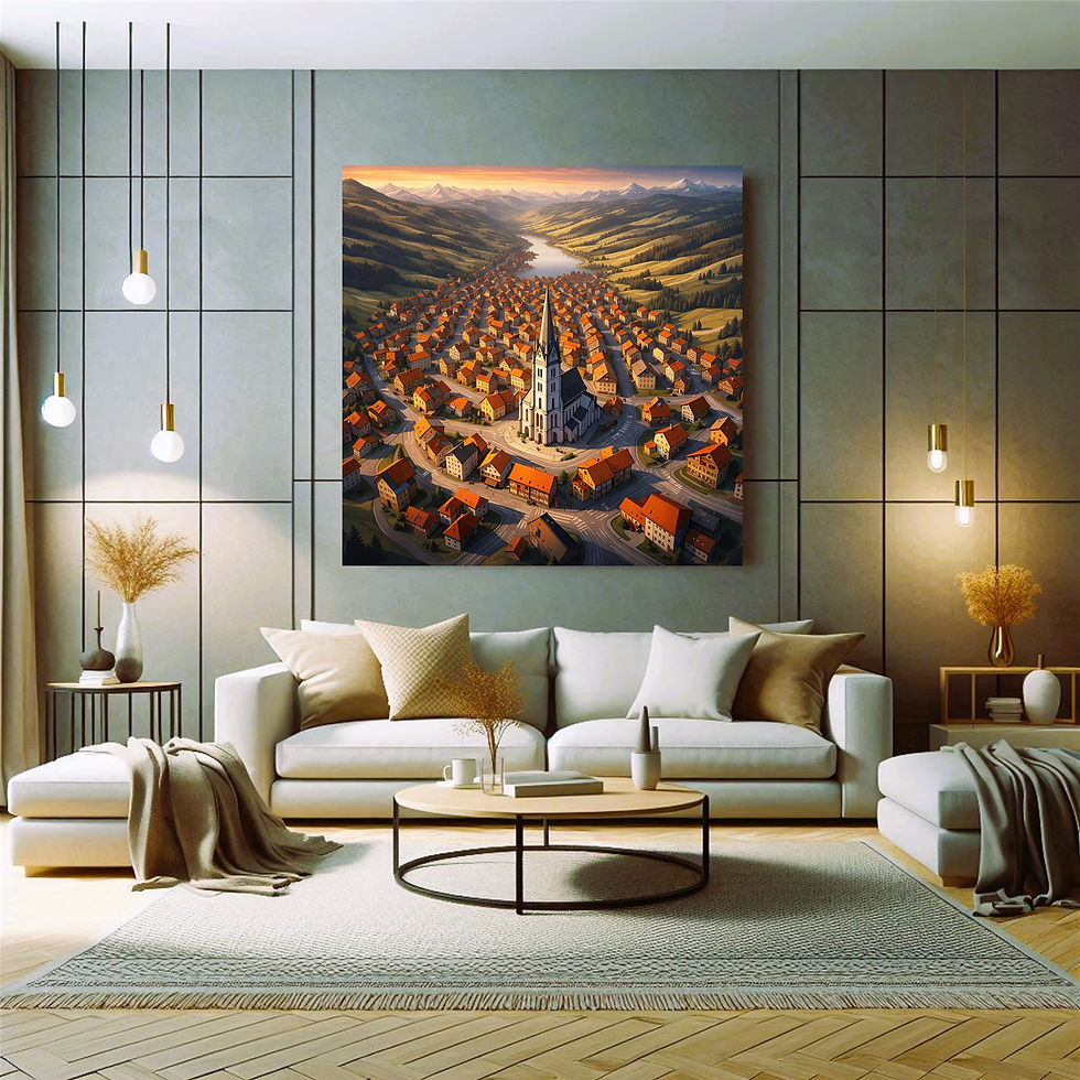 Thumbnail: Valley Cathedral Metal Wall Art | Arven Studio