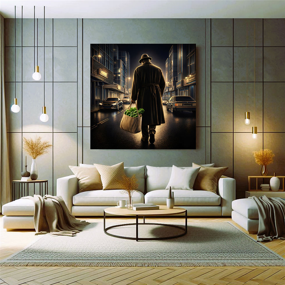 Thumbnail: Midnight Errand Metal Wall Art | Arven Studio