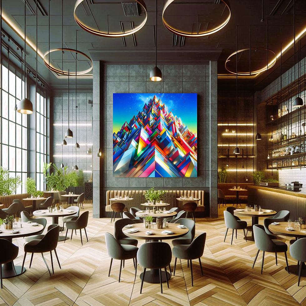 Thumbnail: Prism Apex Metal Wall Art | Arven Studio