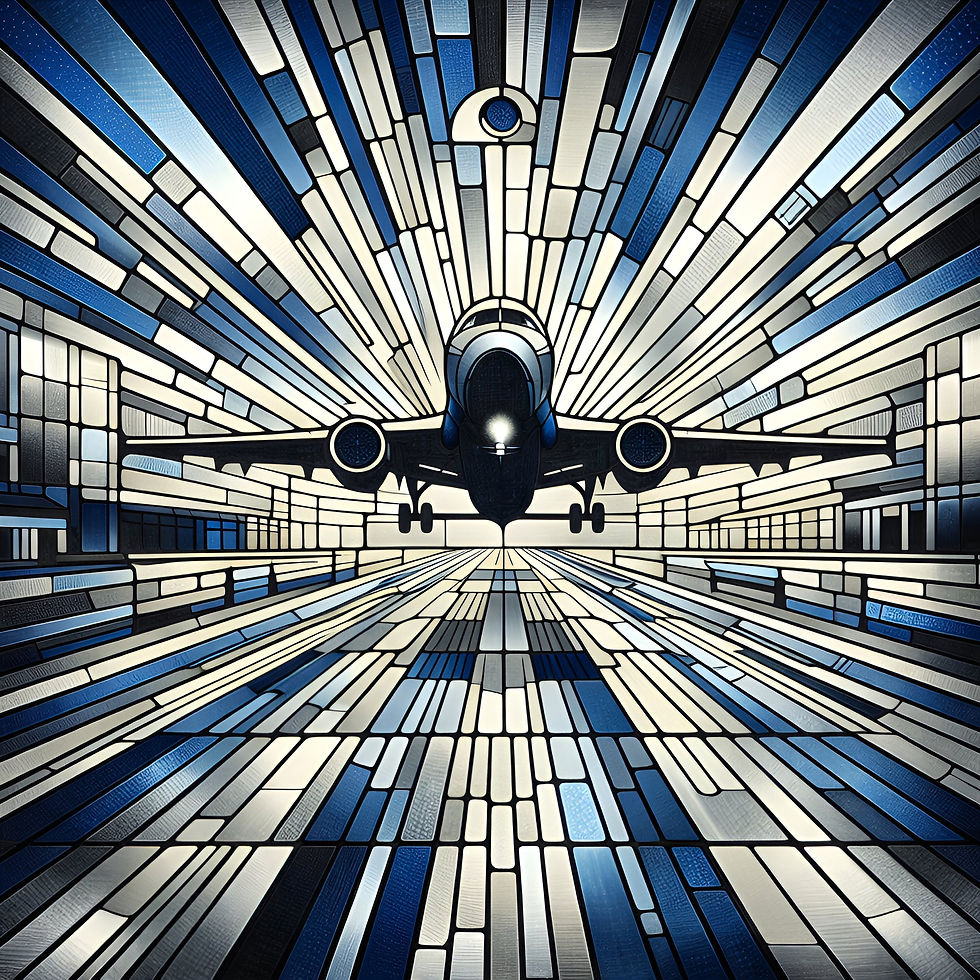 Aerodynamic Passage aluminium dibond wall art 60x60 cm metal print