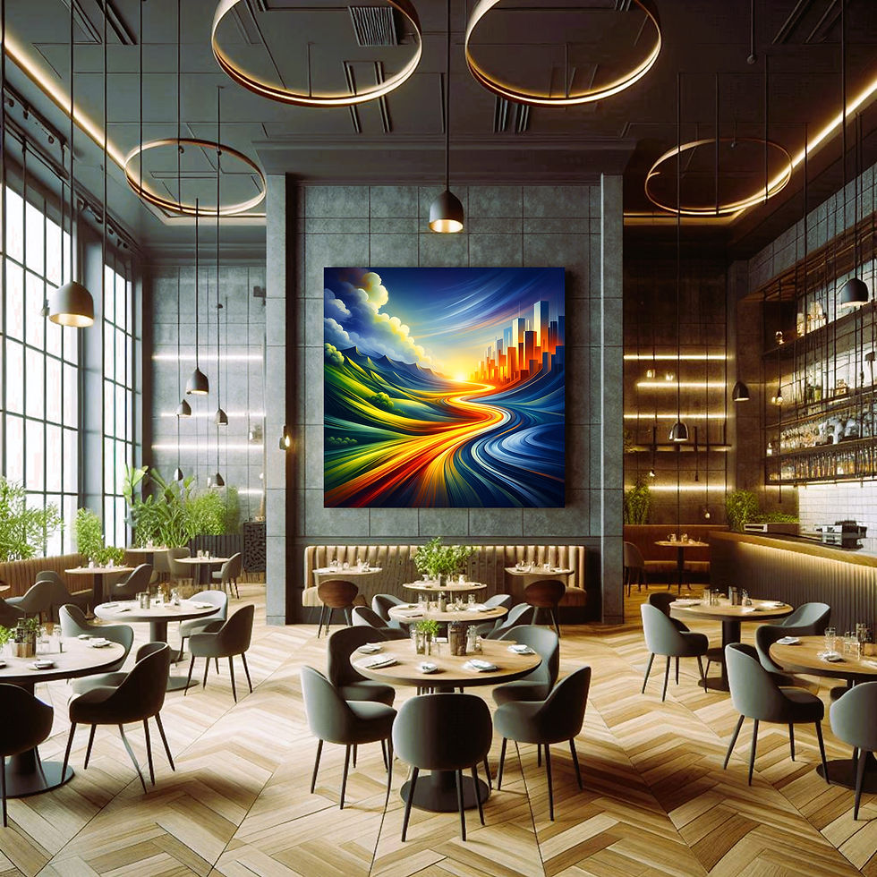 Thumbnail: Horizon Flow Metal Wall Art | Arven Studio