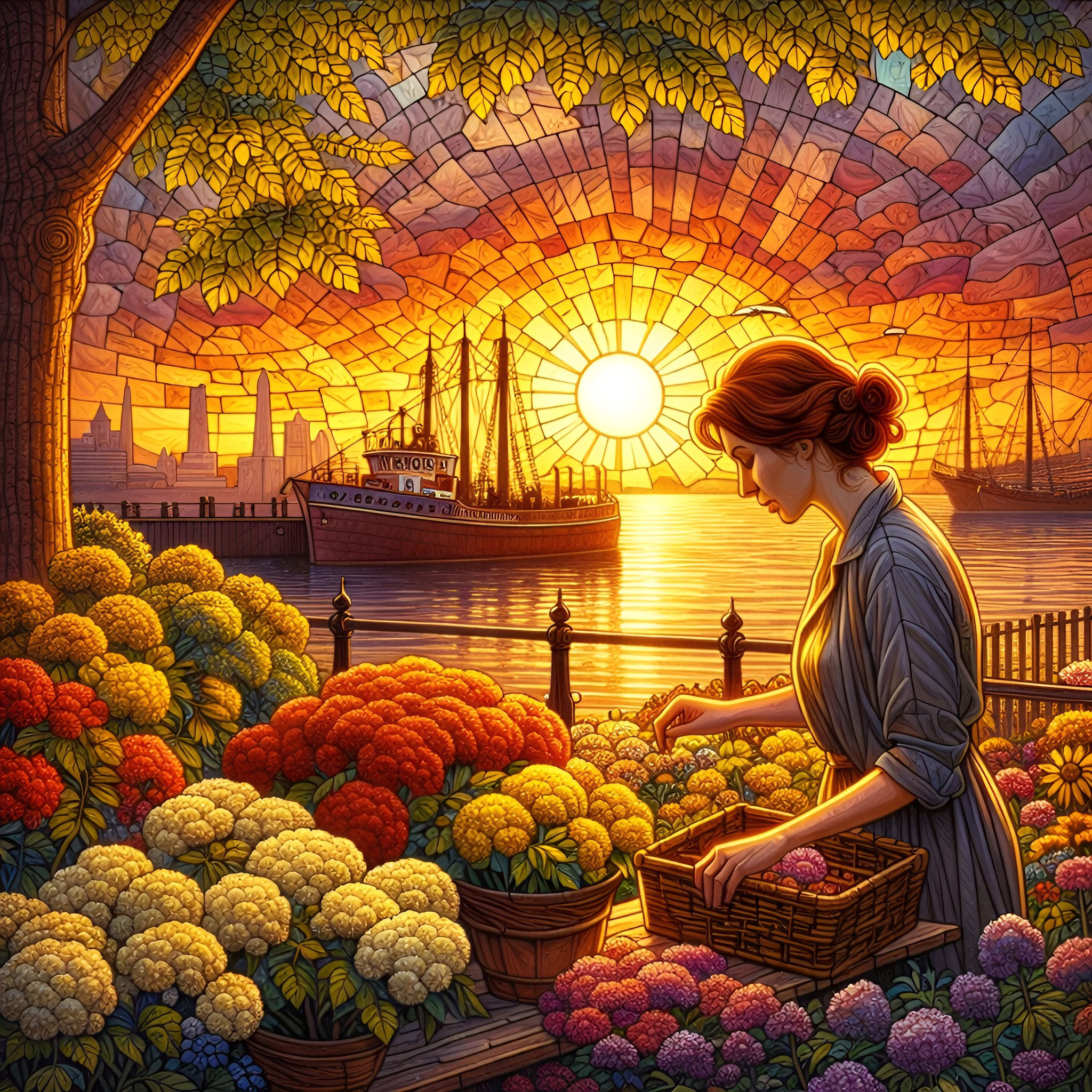 Harbour Harvest aluminium dibond wall art 60x60 cm metal print