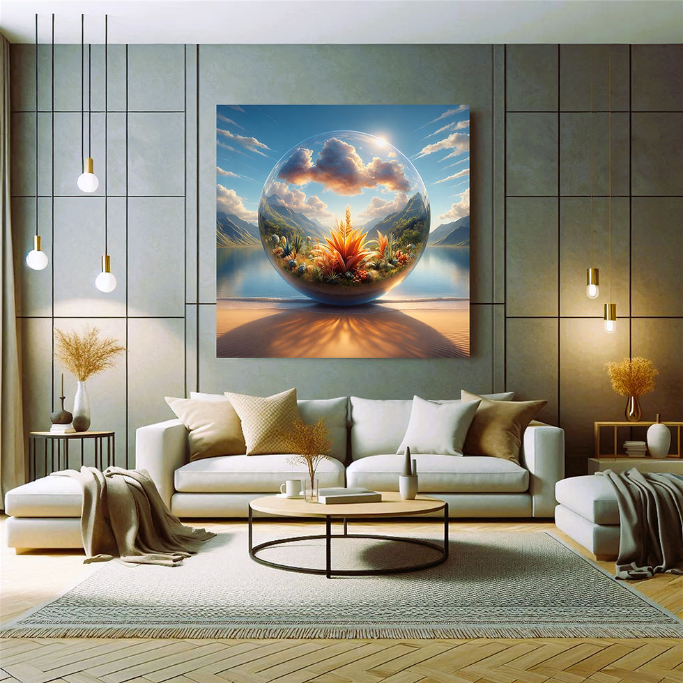 Thumbnail: Coastal Terra Sphere Metal Wall Art | Arven Studio