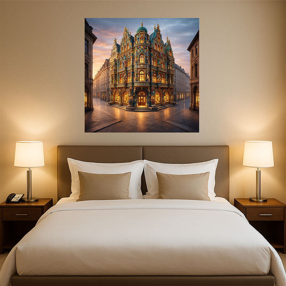 Thumbnail: Opulent Facade aluminium wall art luxury hotel interior
