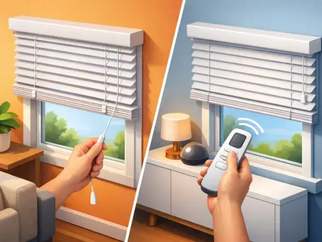 Manual Versus Motorised Blinds for Your Home