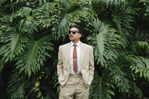 Santa Barbara Courthouse elopement with cinematic, timeless wedding photography capturing the couple under Spanish Revival architecture.