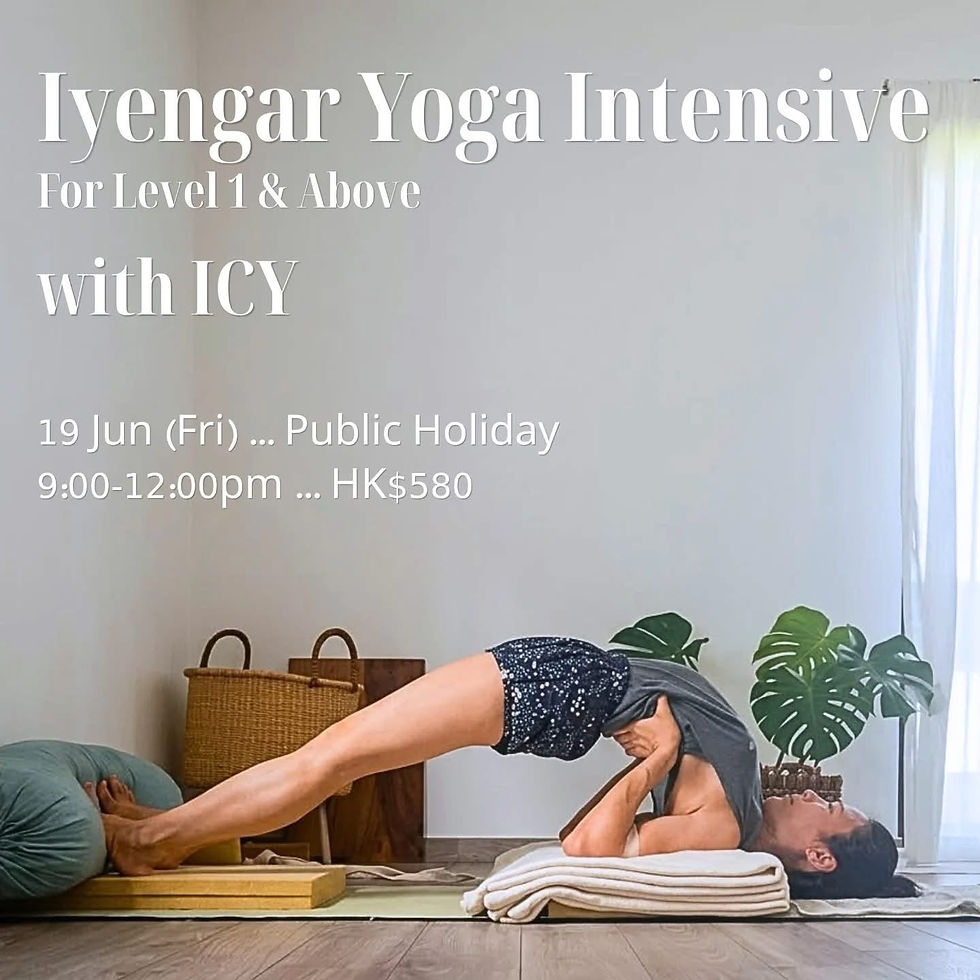Iyengar yoga intensive workshp for Level 1 and Above