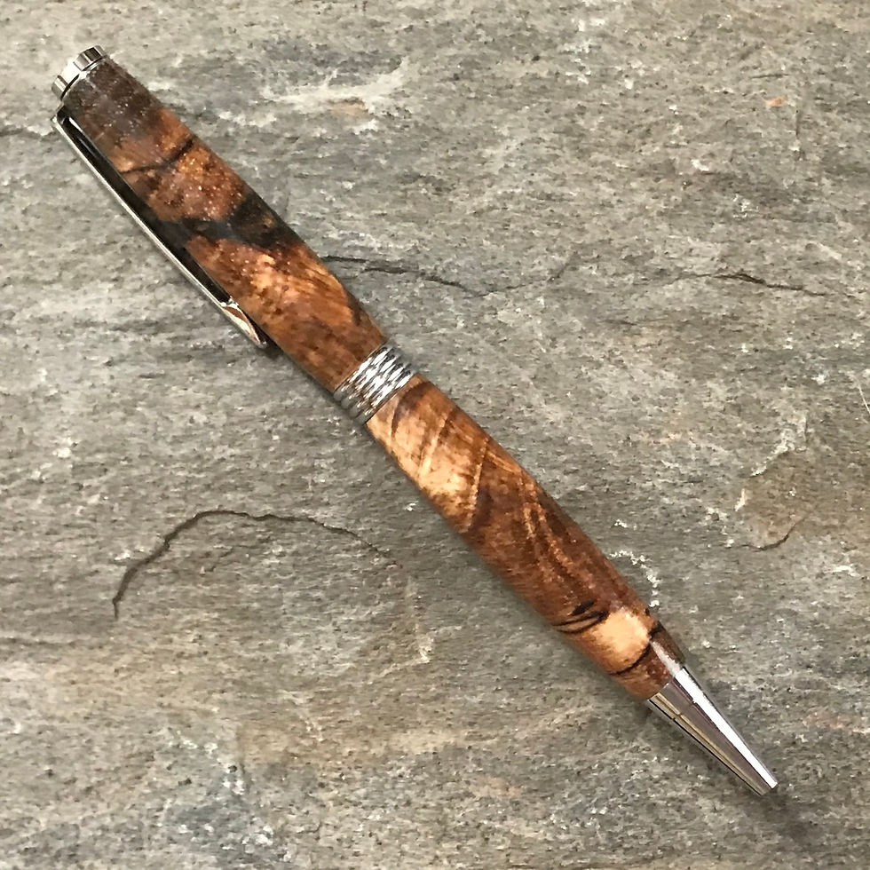Thumbnail: Texas Pecan on Chrome Ballpoint