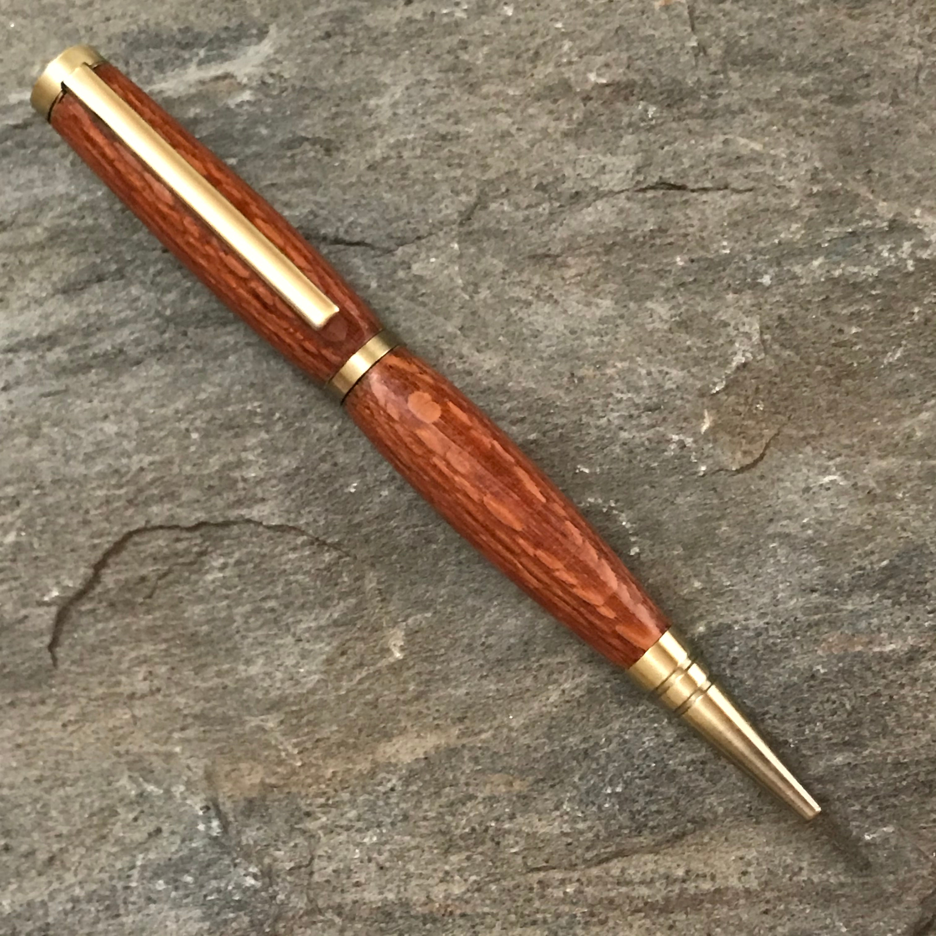 Lacewood on Antique Brass