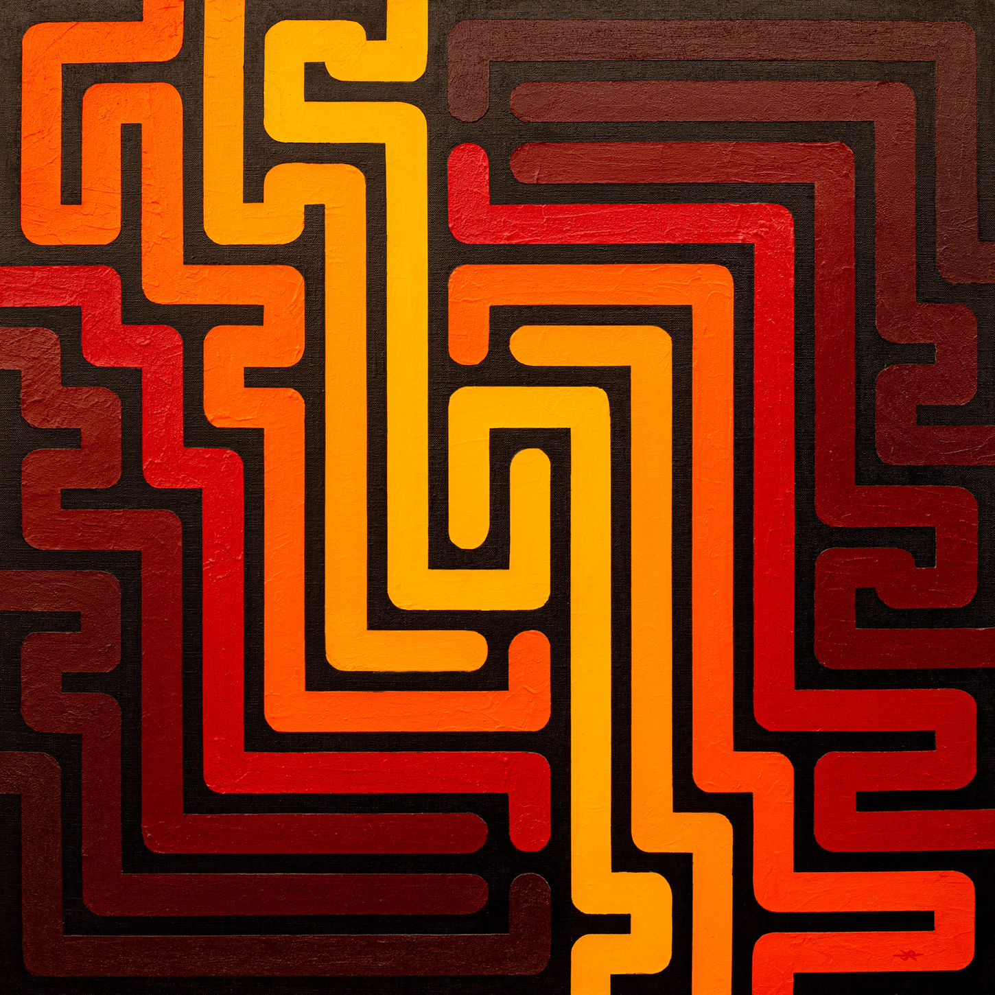 labyrinthe maze peinture french painter artiste français damien voindrot energy