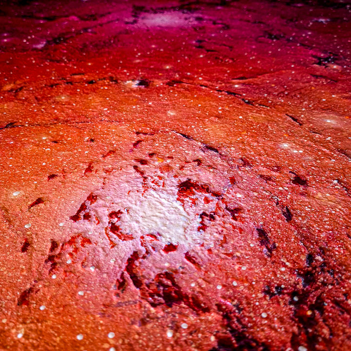 Moires Nebula - Peinture acrylique sur Lin de Damien voindrot art - Artiste Français - Nébuleuse - Univers - étoiles - cosmos - astro