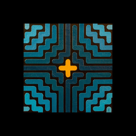 labyrinthe maze peinture french painter artiste français damien voindrot equilibrium