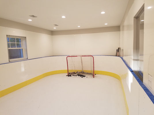 Indoor synthetic rink