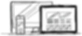 sketch of a computer, tablet, and mobile 