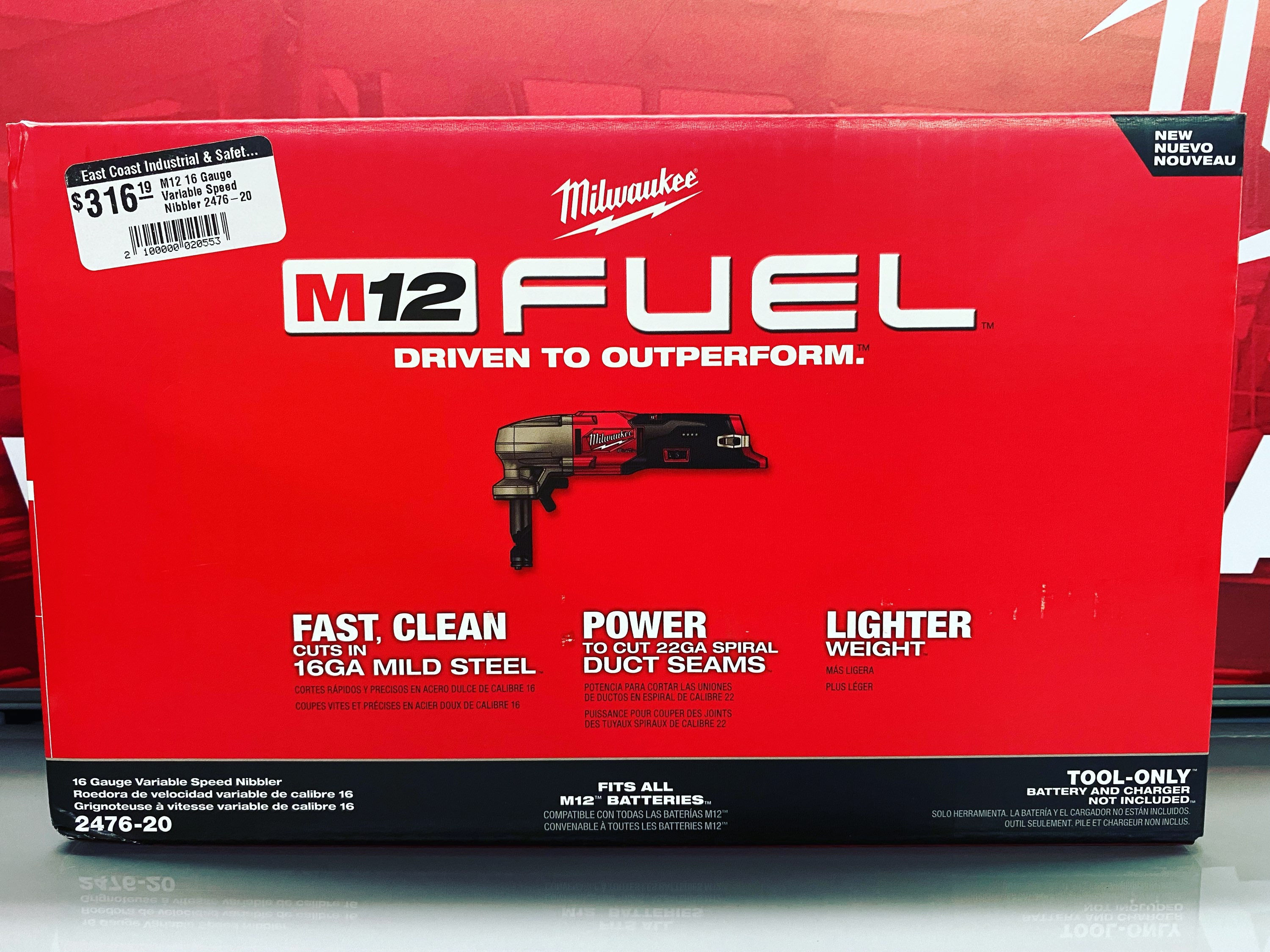 M12 16 Gauge Variable Speed Nibbler 2476-20