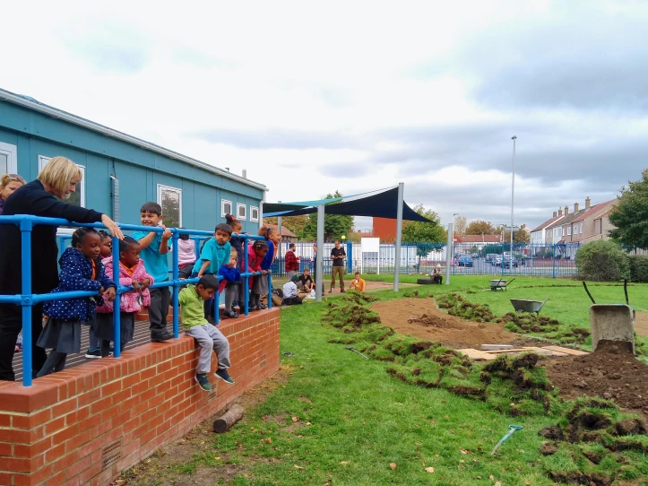 Eco-play space co-creation with a local school. Image by Sam Jelliman