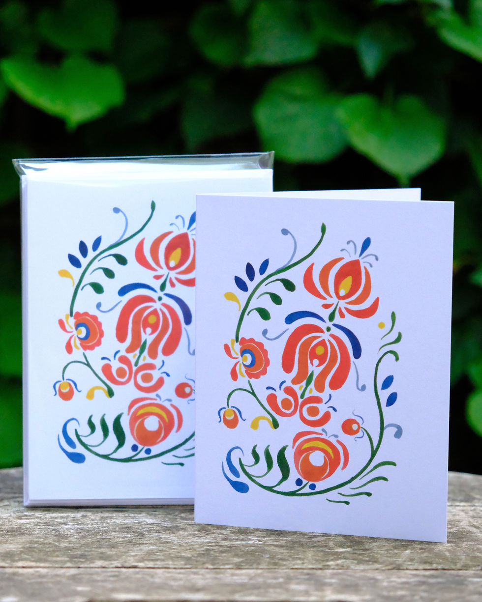 Thumbnail: Slovakian Flowers Notecard Pack