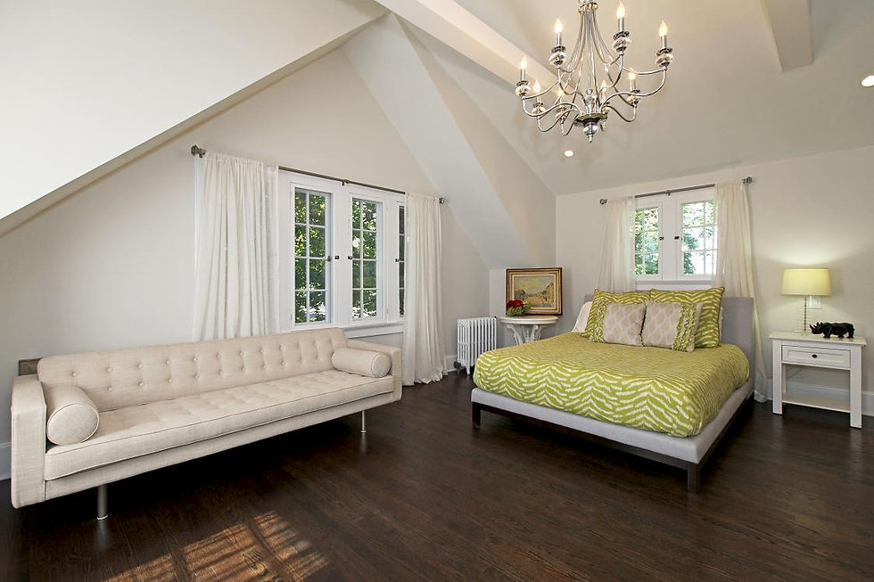 Maplewood Room remodel, vaulted ceiling, casement windows