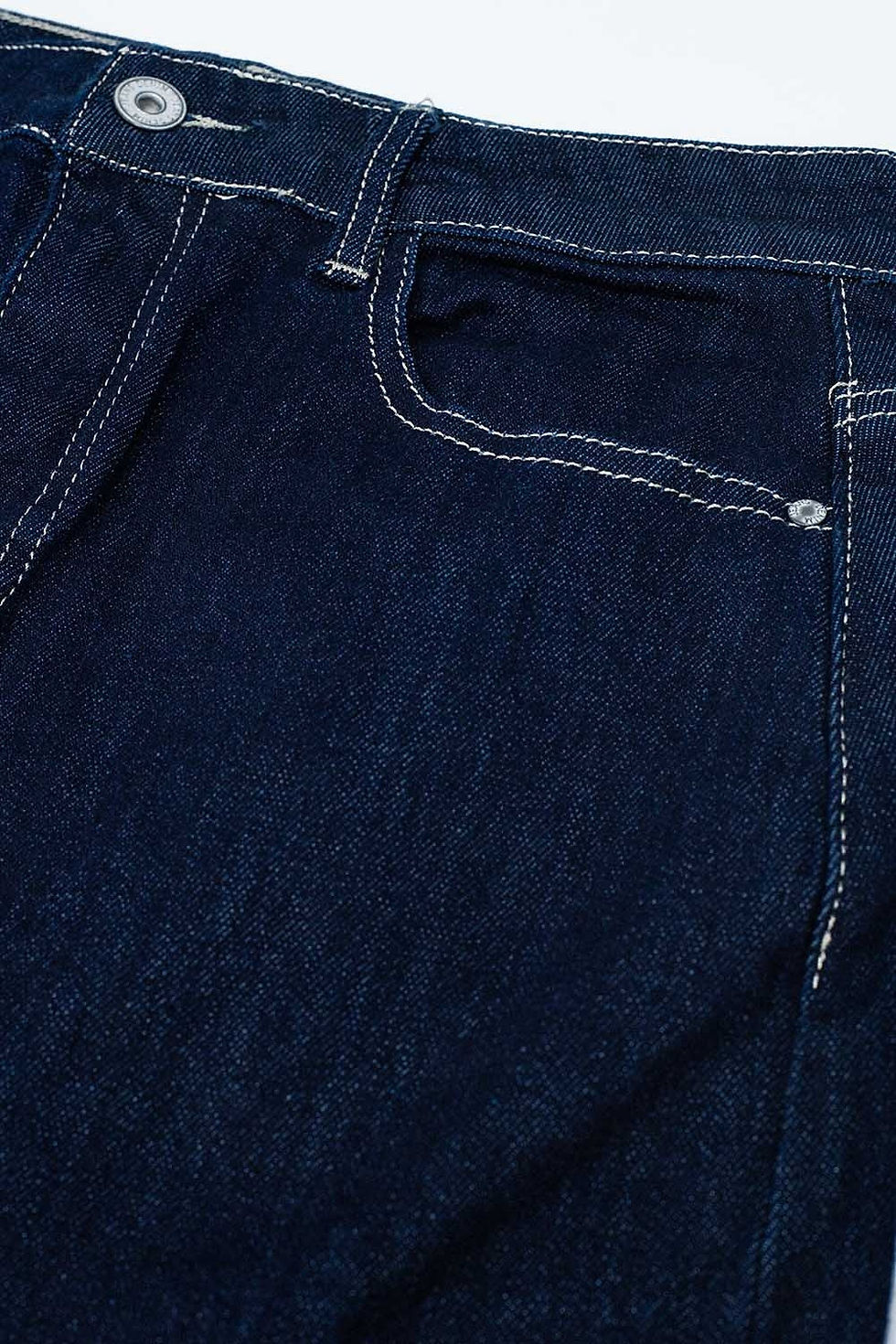 Thumbnail: Pencil Denim Skirt in Dark Wash