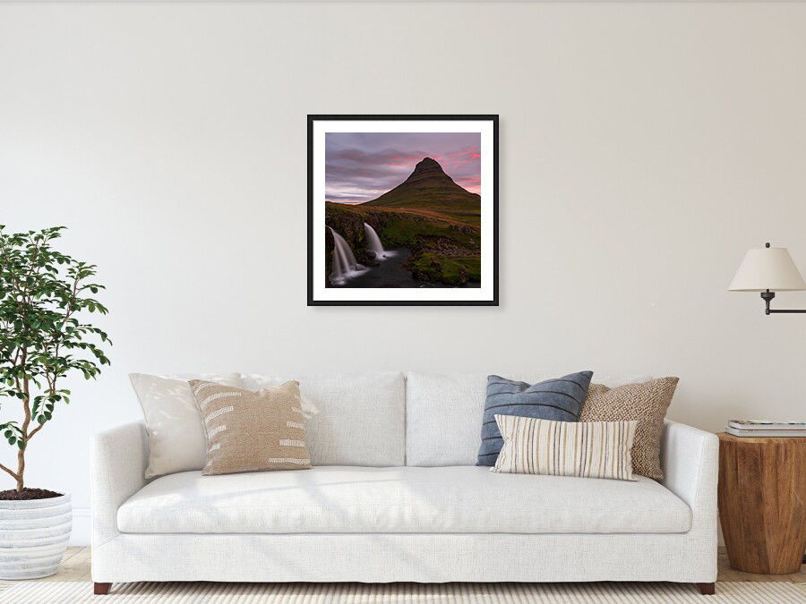 Thumbnail: Kirkjufell Mountain at Sunrise 60x60 cm