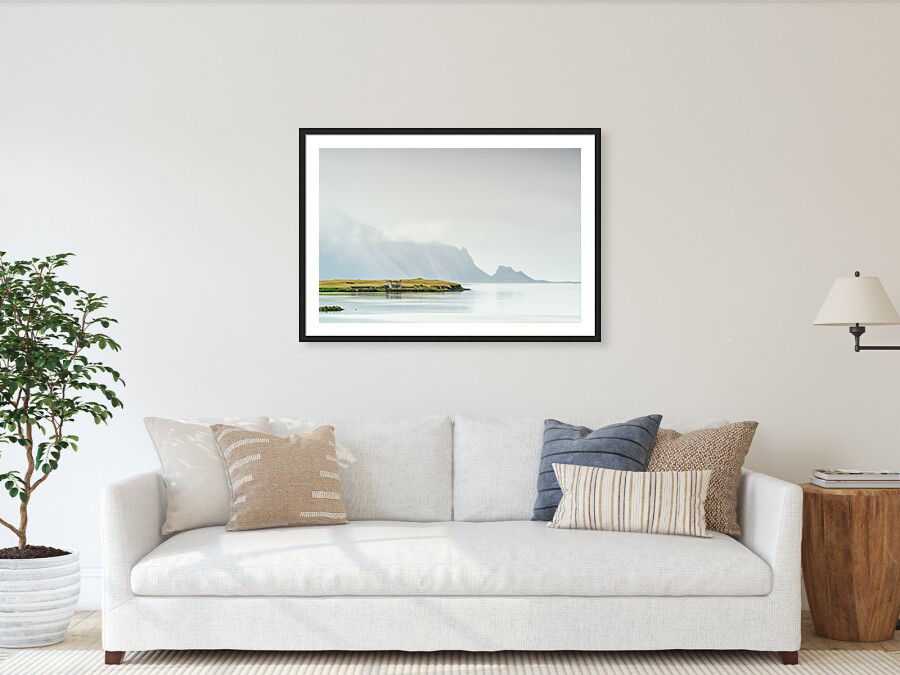 Thumbnail: Ruin House in Höfn Town and Vestrahorn 60x90 cm