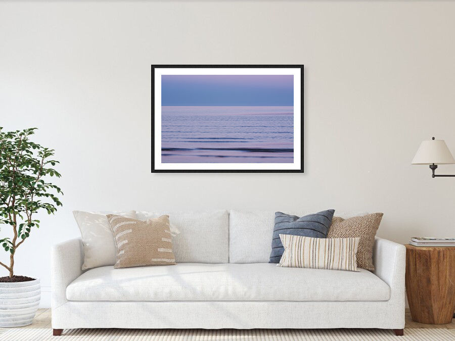 Thumbnail: Soft gradients of blue and pink in Adriatic sea in Senigallia 60x90 cm