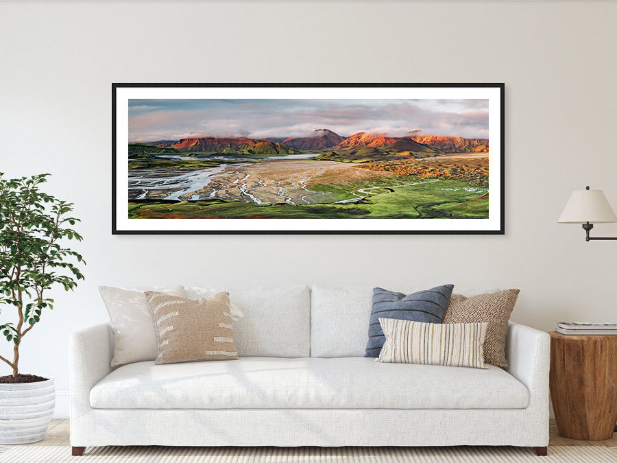 Thumbnail: Landmannalaugar at Sunrise 60x180 cm
