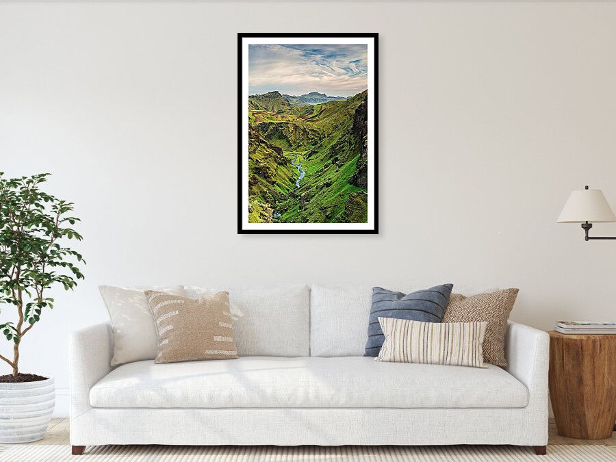 Thumbnail: Thakgil Valley at Sunset 90x60 cm