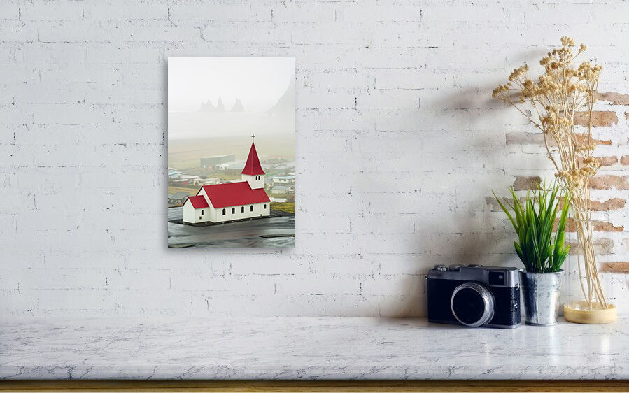 Thumbnail: Vikurkirkja, the Church of Vík 30x20 cm Chromaluxe