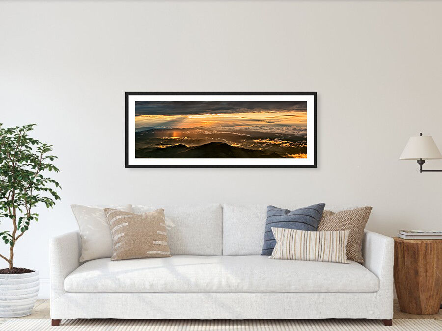 Thumbnail: Mount Nerone at sunset after the storm 40x120 cm
