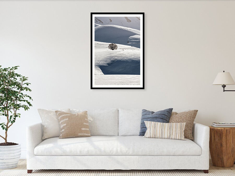 Thumbnail: Alone tree in snowed hills, Castelluccio, Italy 90x60 cm