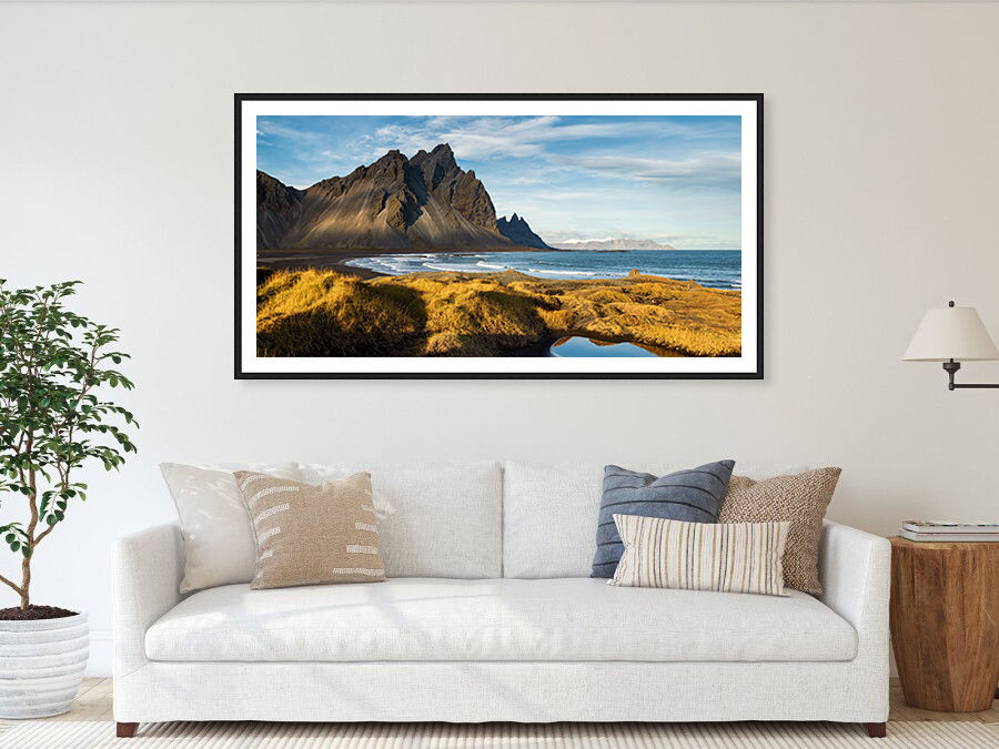 Thumbnail: Vestrahorn at Sunset in Summer 80x160 cm
