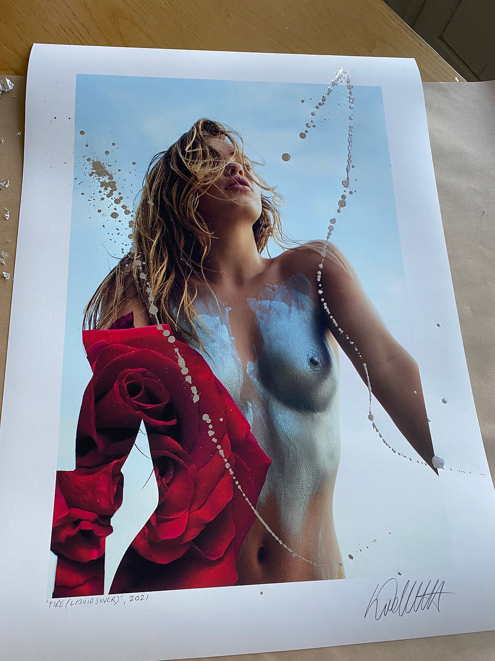 Fire, Liquid Silver, 2021