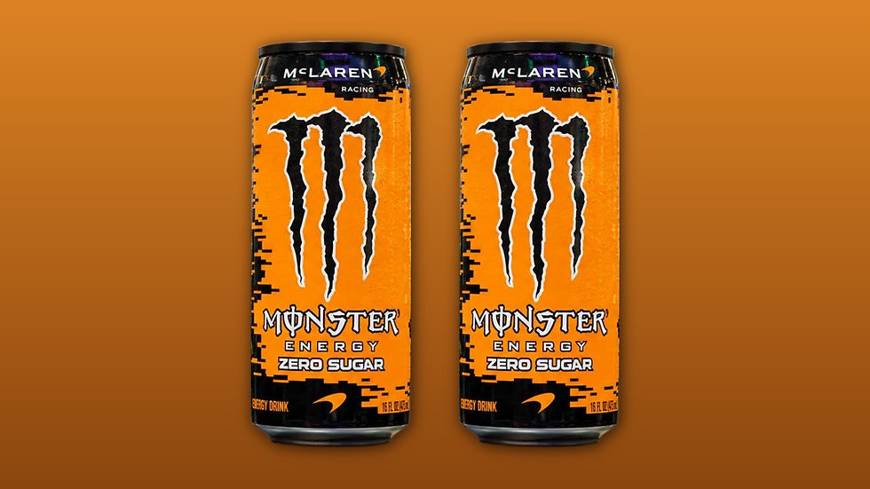 Monster Unveils Papaya McLaren Racing Energy Drink