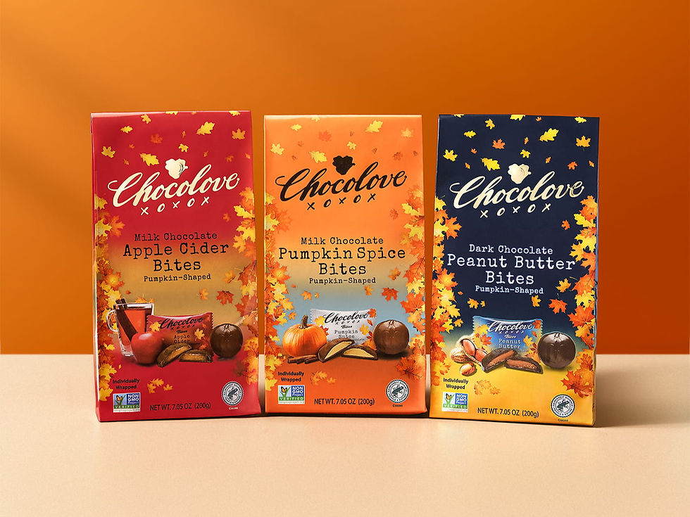 Chocolove Relaunches Seasonal Pumpkin Bites with Apple Cider Variant