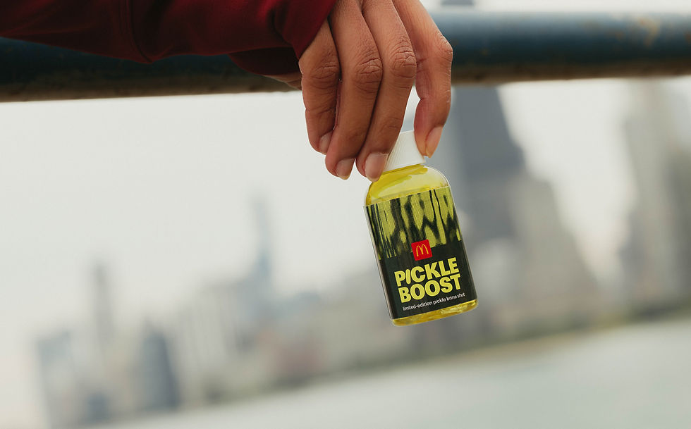 McDonald's Debuts Bottled Pickle Brine Pickle Boost for Chicago Marathon