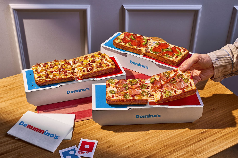 Domino's Launches Domino-Shaped Personal Detroit-Style Pizza