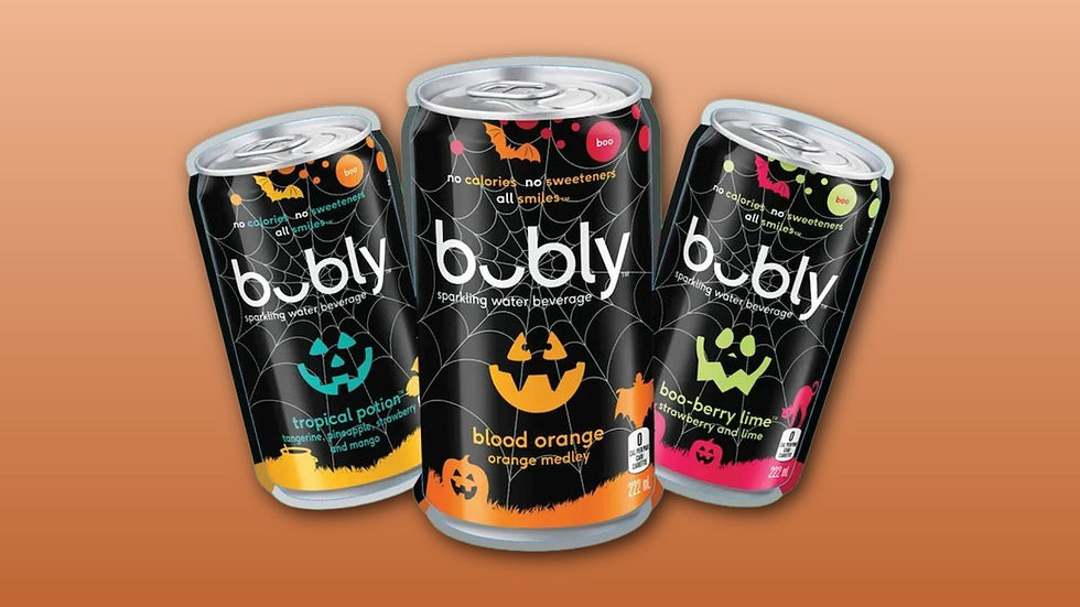 Bubly Launches Three Limited Edition Halloween Flavours in Canada