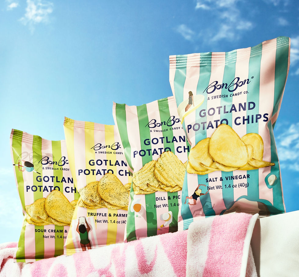 BonBon Swedish Candy Co Launches Premium Potato Chips