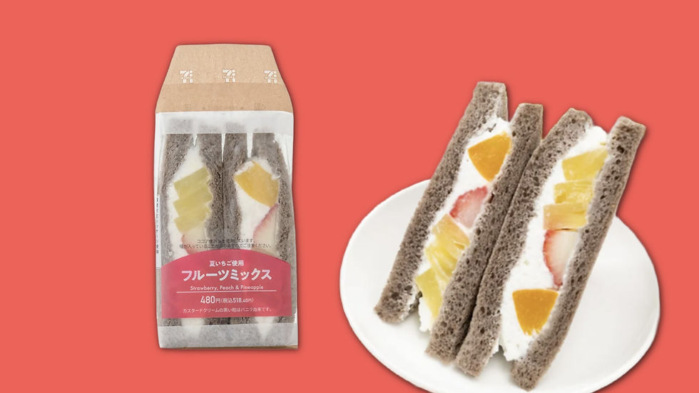 7-Eleven Japan Launches Fruit Sandwich with Cocoa Bread