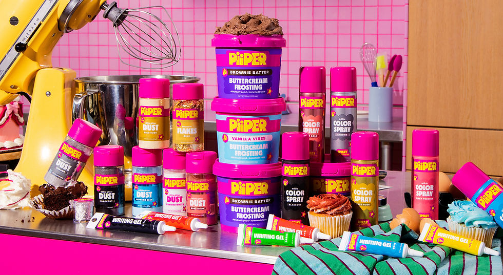 PiiPER Launches Baking Decoration Range with Frostings and Colour Sprays