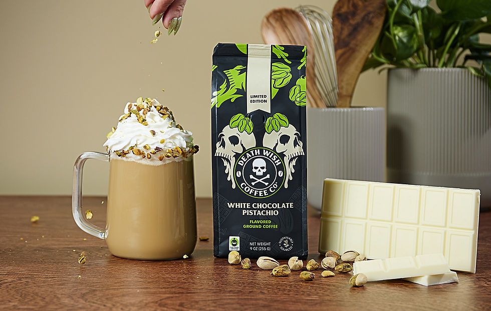 Death Wish Coffee Launches Seasonal White Chocolate Pistachio Blend