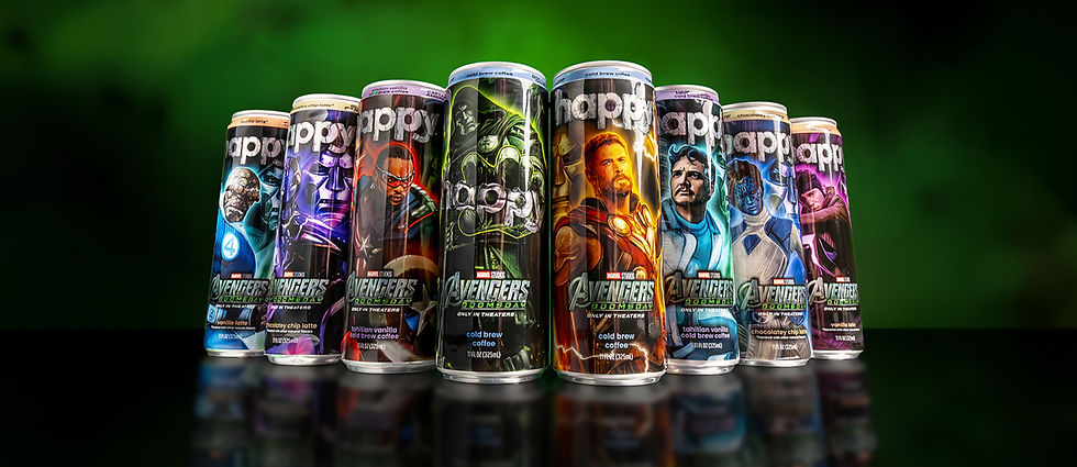 Happy and Marvel Studios Launch Avengers Doomsday RTD Coffee Line